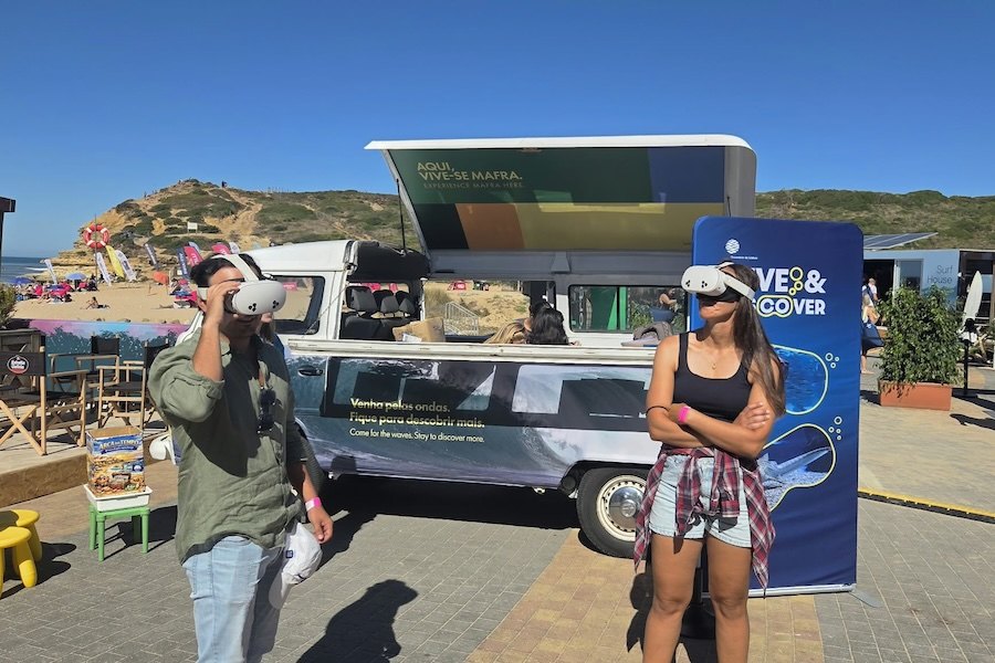 Dia sem ondas no Ericeira Pro? Há uma viagem de realidade virtual ao fundo do mar em Ribeira d’Ilhas
