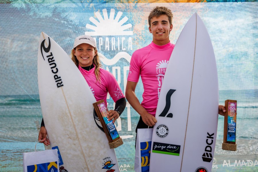 Manuel Pirujinho e Ana Mel vencem primeira  etapa do Junior Tour 2026