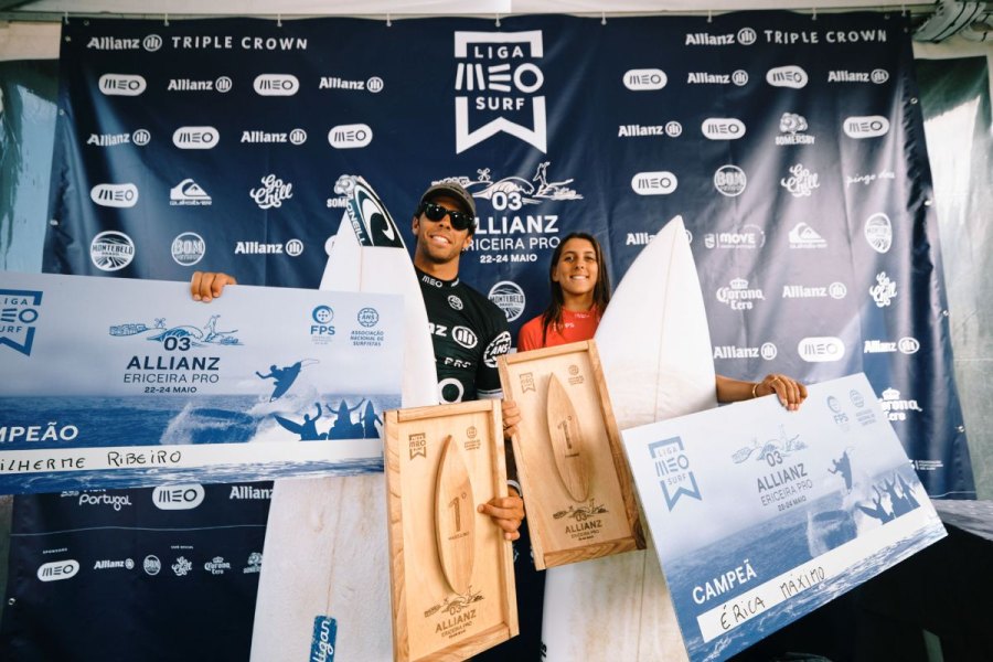 Guilherme Ribeiro e Érica Máximo conquistam Allianz Ericeira Pro e relançam corrida pelos títulos nacionais