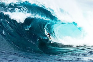 A onda típica para o australiano.