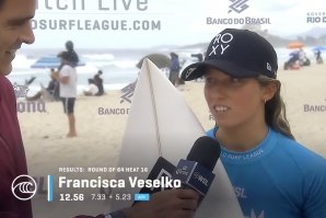 Kika Veselko fala da sua vitória no heat durante o webcast