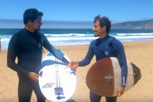 SURFISTA E FUTEBOLISTA TRAVAM UM DUELO IMPROVÁVEL