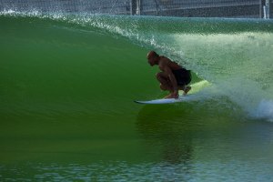 &quot;Tube time&quot; no Surf Ranch de Kelly Slater.