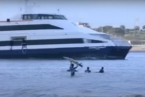 Uma amizade de dez anos fortalecida pelas ondas do catamarã no Rio Tejo