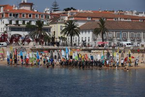 Alinhamento da partida em Cascais.