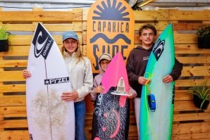 Zé Maria Antunes, Vida Mendonça e Levons Gevorkjans vencedores na 2.ª etapa do CRSGL integrada no Caparica Surf Fest