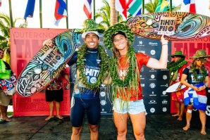 Courtney Conlogue(EUA) e Miguel Pupo(BR) vencem o Outerknown Tahiti Pro 2022