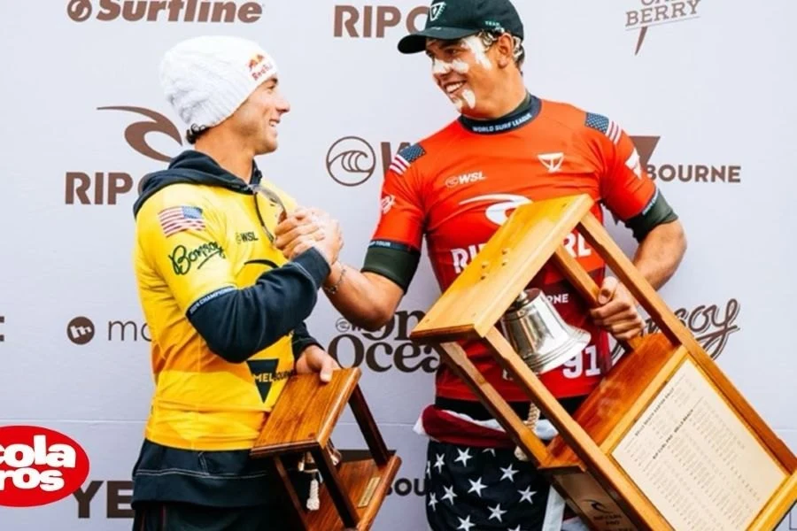 A (amigável) rivalidade dos irmãos Colapinto no Rip Curl Pro Bells