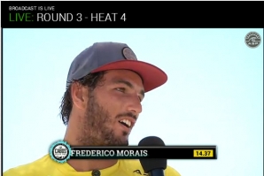 FREDERICO MORAIS PASSA EM 1.º LUGAR E SEGUE PARA O ROUND 4