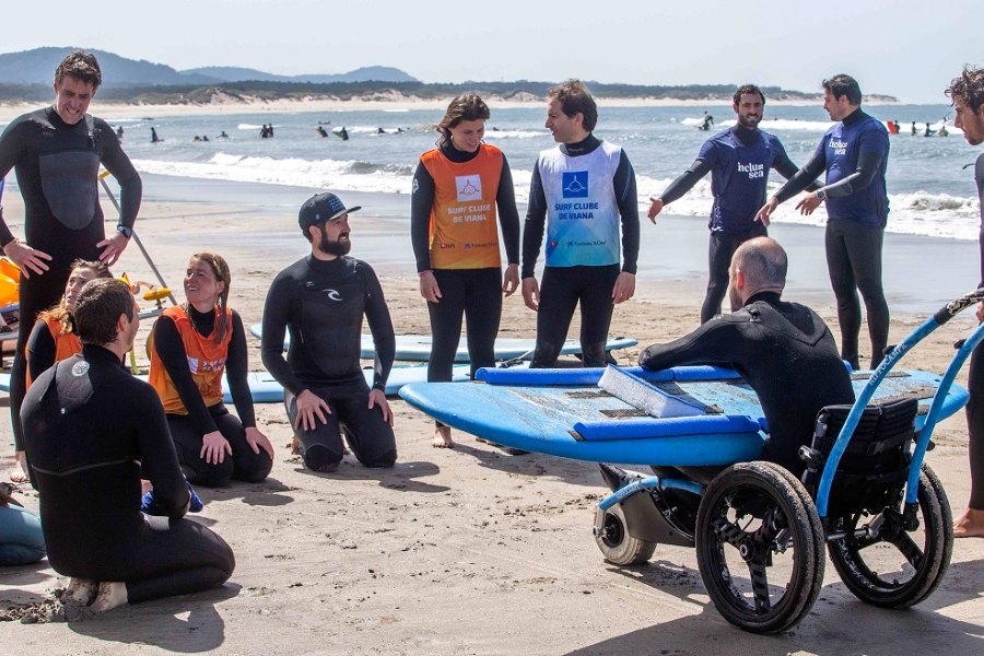 Viana do Castelo recebeu o 2º encontro INCLUSEA, que trabalha para inovar o ensino do surf adaptado