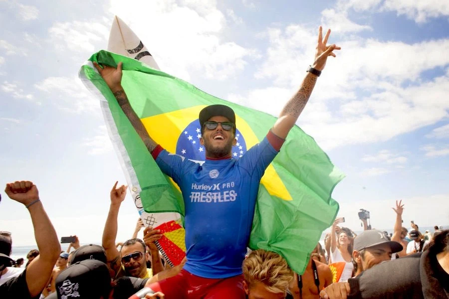 Filipe Toledo venceu a prova de Trestles em 2017. Será que o vai repetir nas WSL Finals? - click por WSL / STEVE SHERMAN