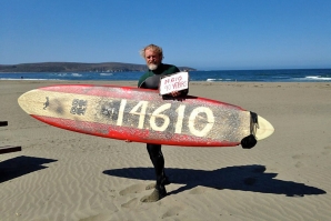 Dale Webster, quando festejou quatro décadas a surfar