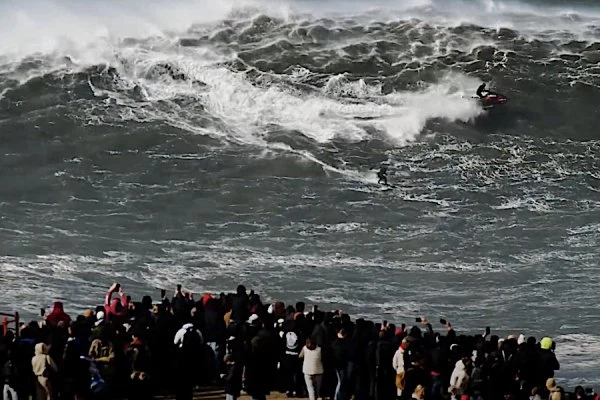 Tempestade Hermínia Atingiu a Nazaré e a Equipa #GoBIGGER Enfrentou Ondas Gigantes