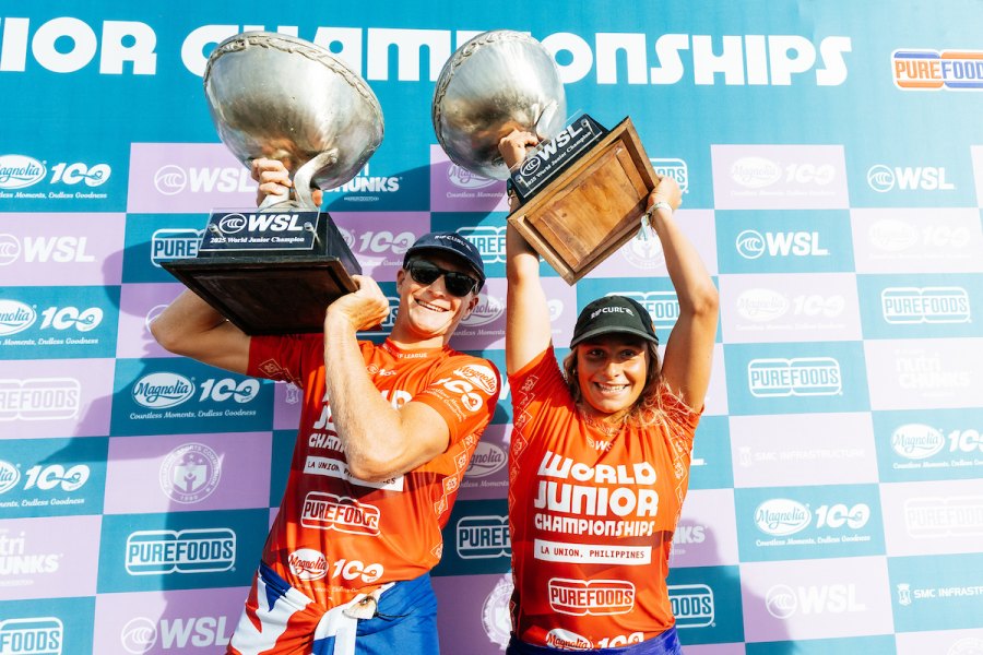 Australianos Isla Huppatz e Dane Henry conquistam os títulos mundiais juniores da WSL nas Filipinas