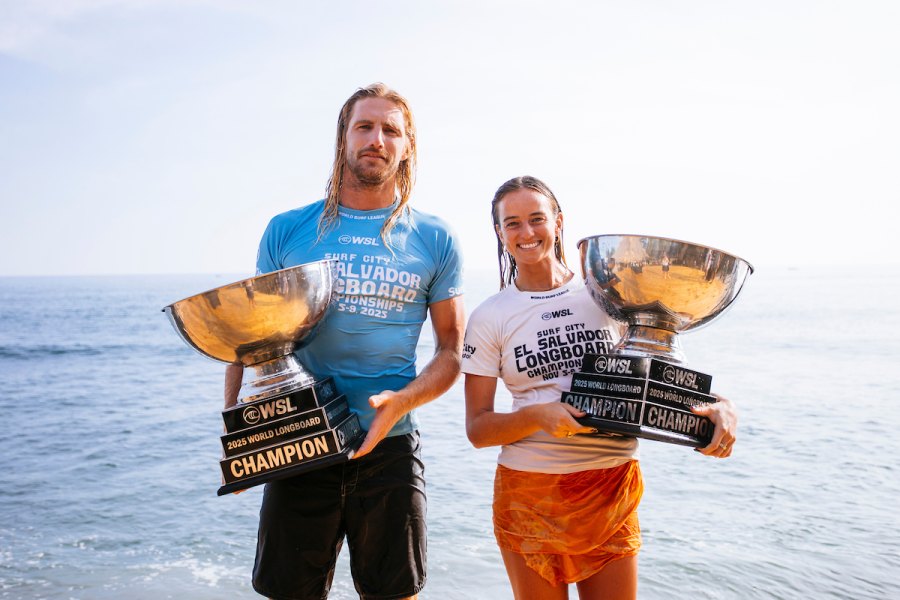 Rachael Tilly e Kai Ellice-Flint são os novos Campeões Mundiais de Longboard 2025
