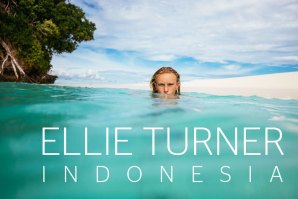 Ellie Turner, a vice-campeã europeia Pro Junior, na Indonésia 
