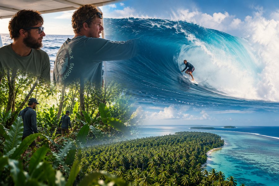 John John e Nathan Florence encontram um slab de sonho no meio do nada