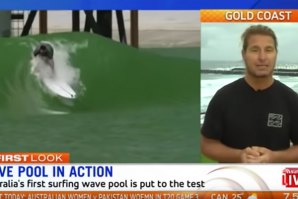 Occy fala da primeira piscina de ondas na Austrália