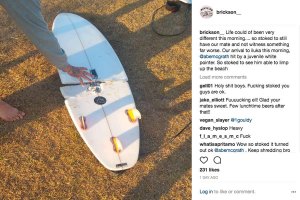 Uma das imagens partilhada no Instagram mostra bem o estrago feito.