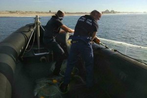 Polícia Marítima apreende rede de emalhar com cerca de 400 metros na Póvoa de Varzim