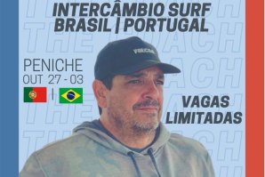 Luiz Pinga partiu para Portugal com 15 jovens para um projecto que aposta em promessas do surf