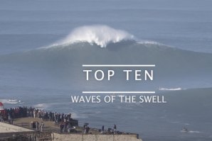 Dois Portugueses em duas das 10 &quot;Top ondas&quot; surfadas dia 08 de Janeiro na Nazaré