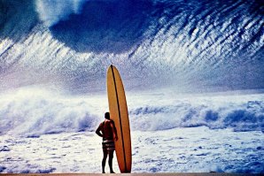 Greg Noll (aka Da Bull) em Pipeline, 1964. Foto por John Severson